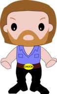 chuck norris cartoon drawing
