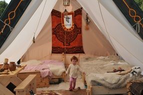 child medieval market