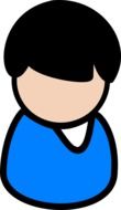 avatar in a blue sweater