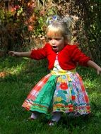 falling girl in motion
