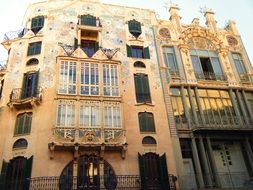 view of the multi family building with a balcony in Mallorca, Spain