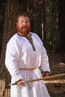 man in a viking costume