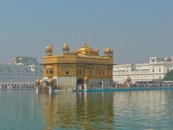 temple near water in india