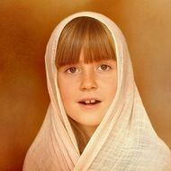 portrait of a girl with a headscarf