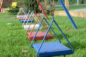 view of the swing at the playground