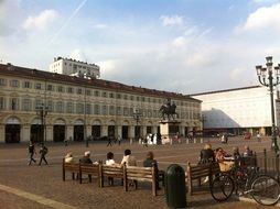 Centre of Torino city