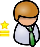 the man in the tie icon drawing