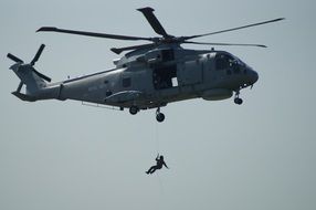 helicopter winch up