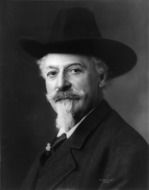 black and white portrait of buffalo bill, American showman, 1911
