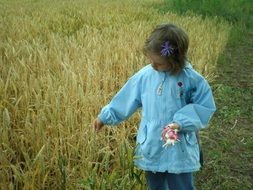 child on field