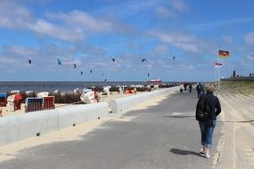 walk along the summer promenade