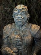China warrior sculpture in stone