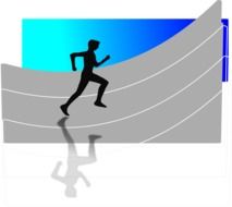 running athlet olympics drawing