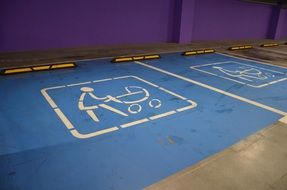 parking place for woman with child