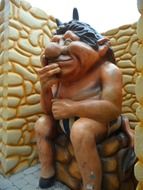 troll statue in theme park in ravensburger