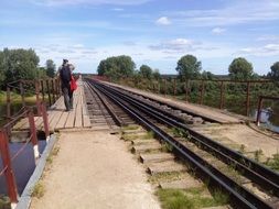 man at the station near the railway