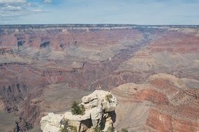 hiking in canyon