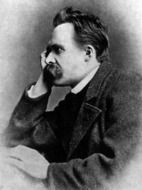 portrait of the philosopher Friedrich Nietzsche