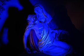 sculpture of jesus and maria