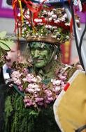 green man in flowers