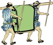 palanquin man persons drawing