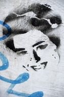 graffiti of woman on a wall