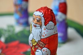 santa claus chocolate Christmas figure