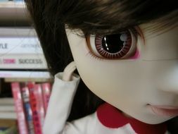 cute Asia doll eyes closeup