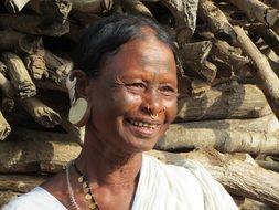 woman happy india