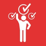 red sign of participation check