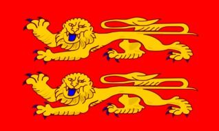 lion from the national flag of normandy
