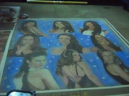 images of women on the wall