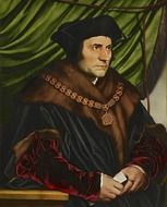 oil painting of sir thomas more by hans holbein the younger