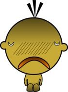 sad character figure