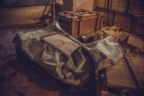 old child protection kit in bunker