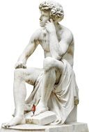 sculpture of sitting man in Paris