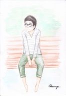 boy with glasses as a picture