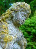 Stone figure of the girl
