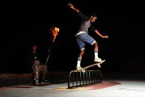 african skateboarder