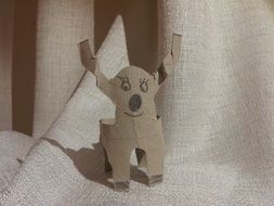 funny paper dog