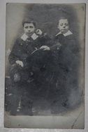 vintage photo of two brothers