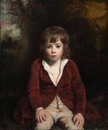 joshua reynolds portrait boy in red suit