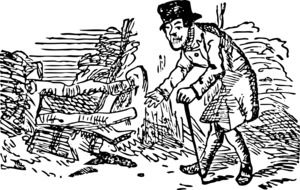 Crooked man with the stick c