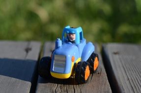 baby blue tractor