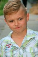 nice boy with blond hair