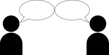 persons symbol talk drawing