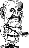 Portrait of Pershing clipart