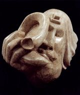 Sculpture of the face