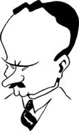 guy head portrait drawing