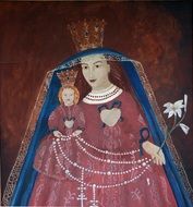 painting of maria mother